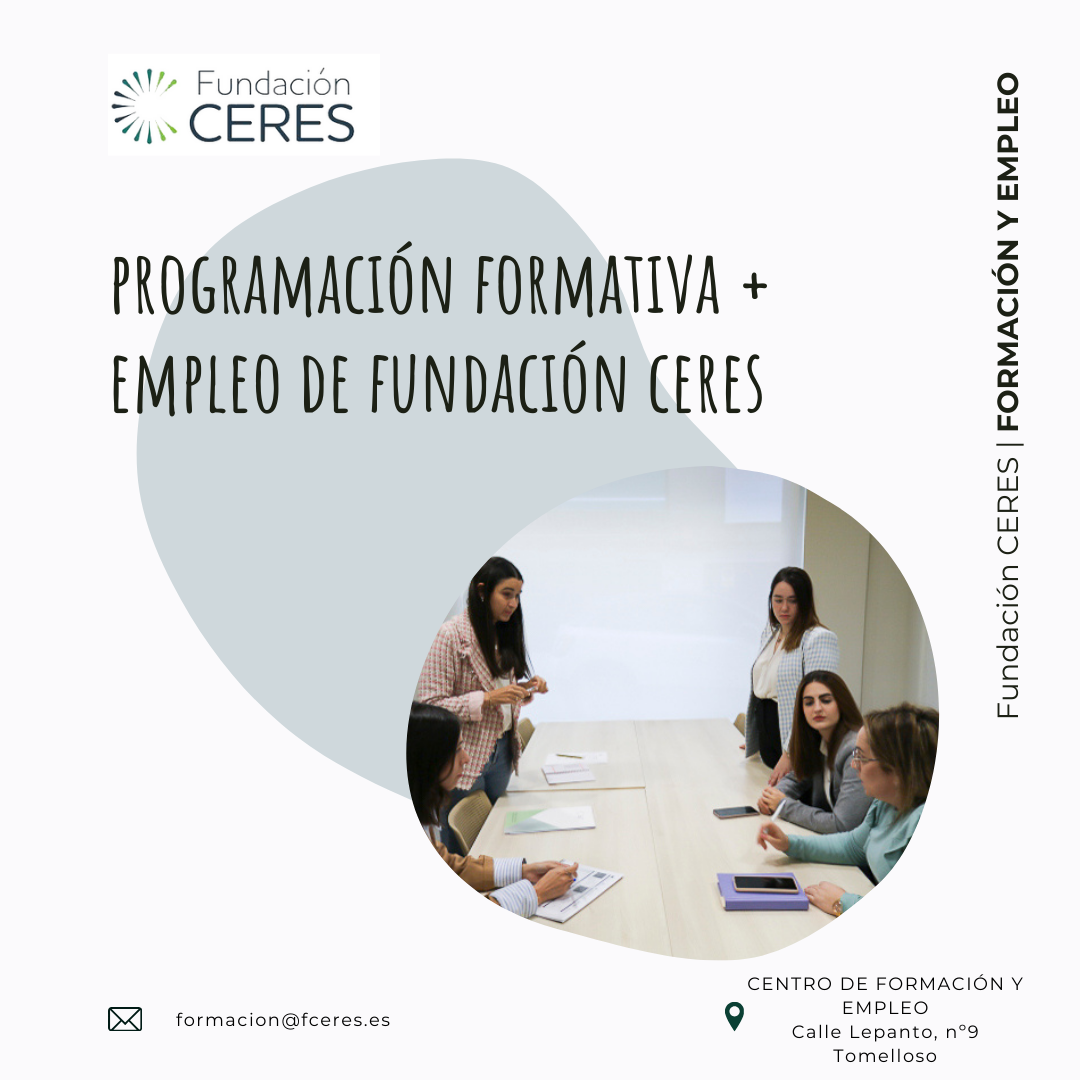 El centro de Formación y Empleo de CERES programa 16 cursos para personas ocupadas y desempleadas